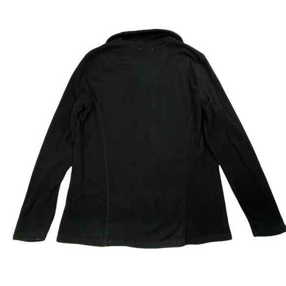 Old Navy 1/4 Zip Fleece Pullover Black Slim Fit NEW - Picture 2 of 6